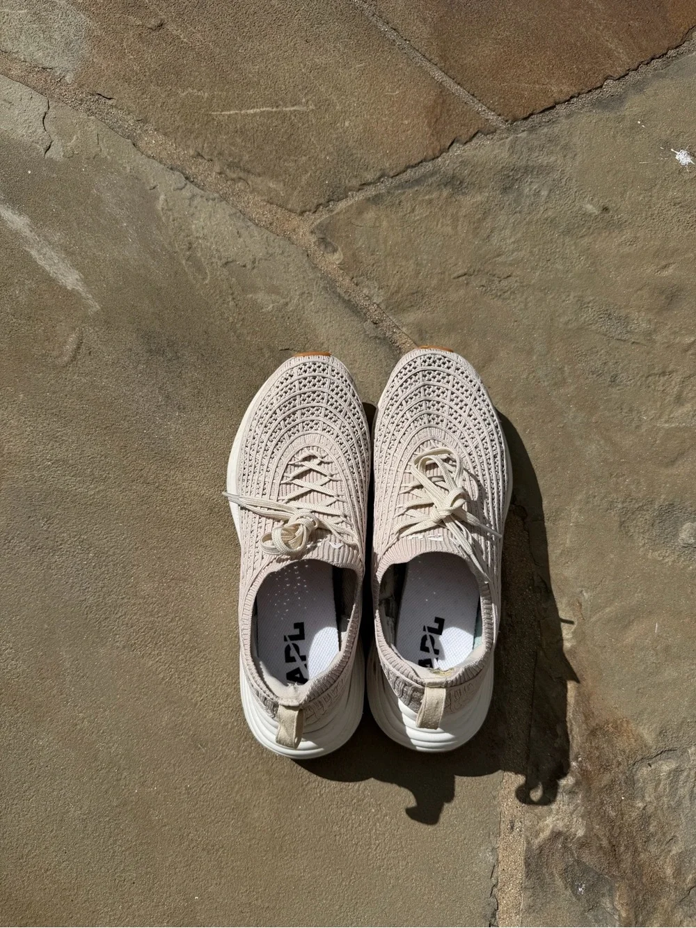 APL Zipline Sneaker in Parchment, White, & Gum